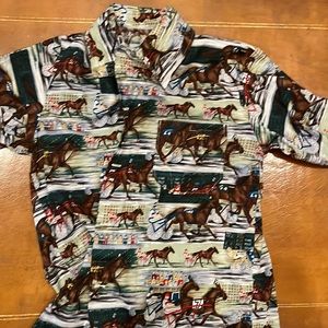Large horse racing shirt